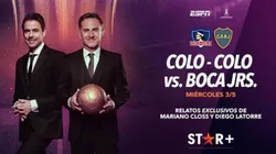 Mariano Closs y Diego Latorre estarán al frente del duelo de Colo Colo vs. Boca.