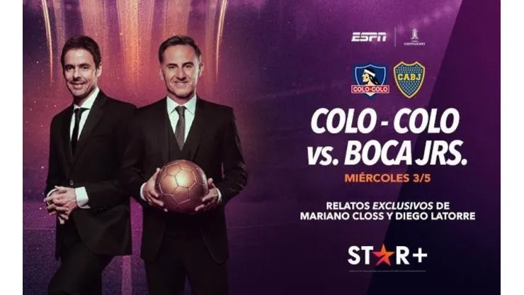 Mariano Closs y Diego Latorre estarán al frente del duelo de Colo Colo vs. Boca.