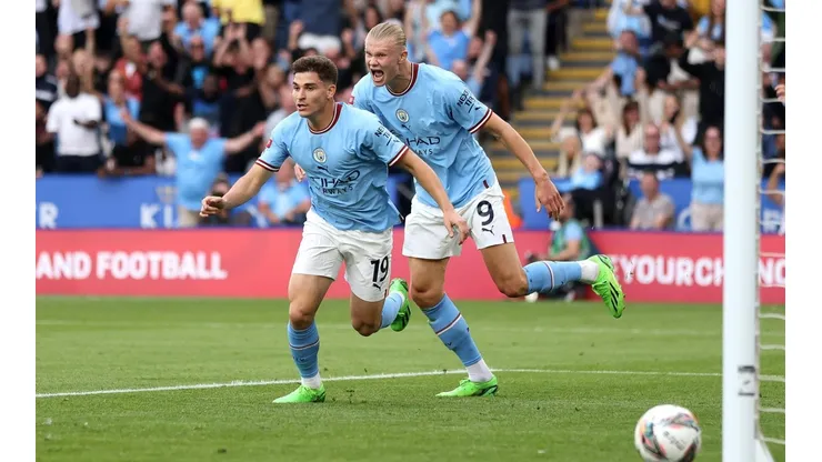 Guardiola elogió a Julián Álvarez y reveló que lo piensa en una dupla con Haaland: "Tiene algo especial"