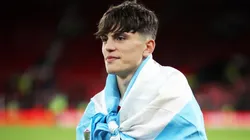 Alejandro Garnacho, siempre con los colores de Argentina.