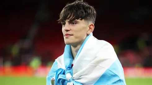 Alejandro Garnacho, siempre con los colores de Argentina.