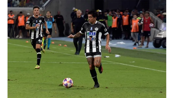 Luis Miguel Rodríguez durante un partido de Central Córdoba.