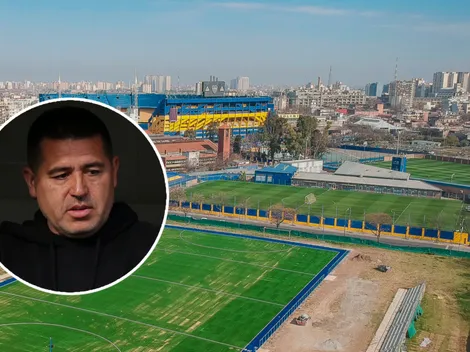 El pasacalle para Riquelme que apareció en Casa Amarilla en la previa del Boca-Racing