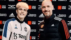 Tras el no a la Selección, el United le renovó a Garnacho