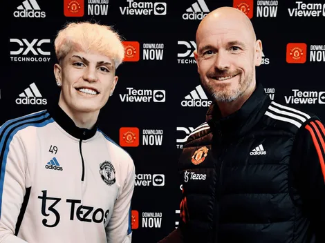 Tras el no a la Selección, el United le renovó a Garnacho