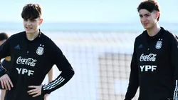 Alejandro Garnacho y Matías Soulé, algunos de los integrantes de la Sub 20.