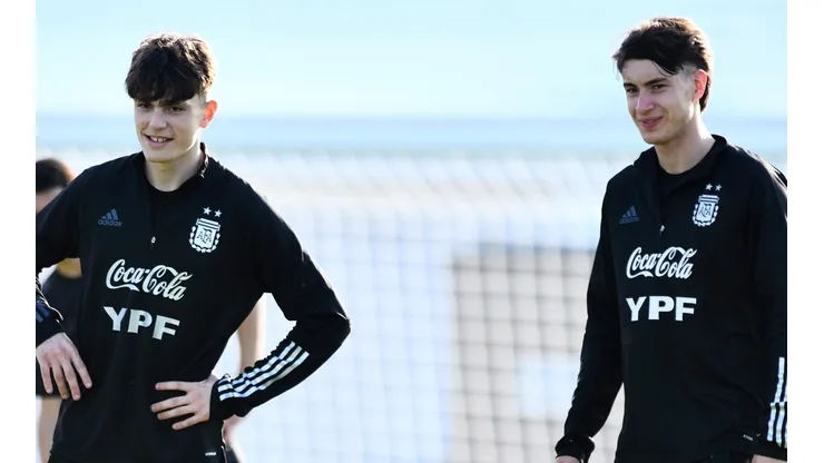 Alejandro Garnacho y Matías Soulé, algunos de los integrantes de la Sub 20.