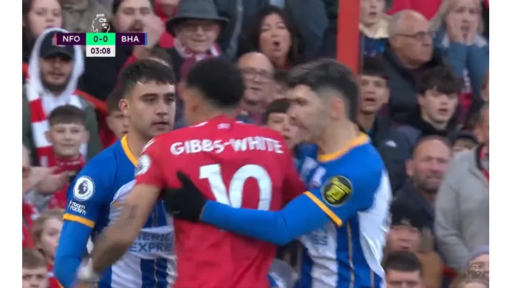 La bronca de Buonanotte con Gibbs-White.