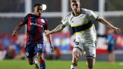 Nahuel Barrios durante la victoria sobre Boca.