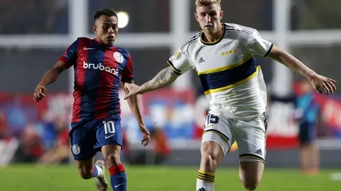 Nahuel Barrios durante la victoria sobre Boca.