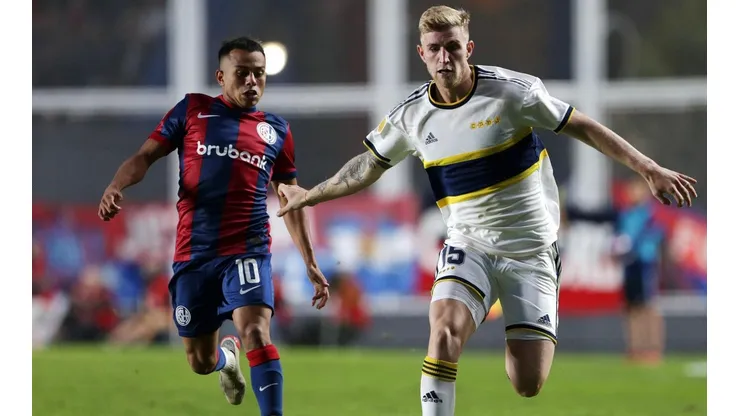 Nahuel Barrios durante la victoria sobre Boca.