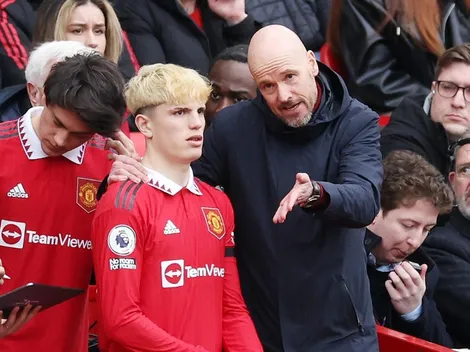 "No está listo": Ten Hag habló de Garnacho en plena disputa por su presencia en el Mundial Sub 20