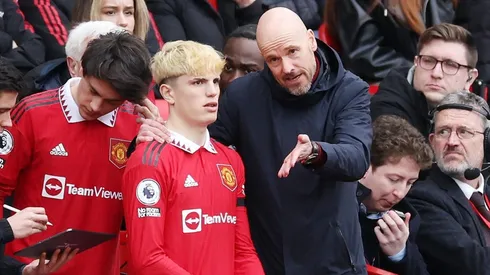 "No está listo": Ten Hag habló de Garnacho en plena disputa por su presencia en el Mundial Sub 20