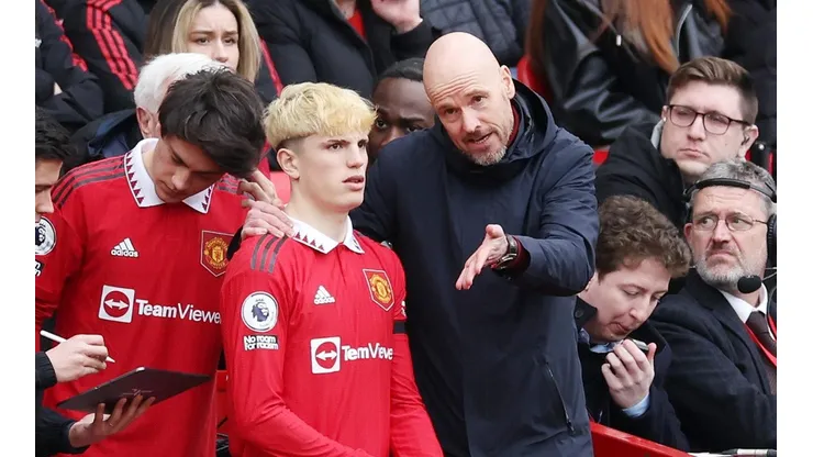 "No está listo": Ten Hag habló de Garnacho en plena disputa por su presencia en el Mundial Sub 20