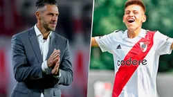 Festeja todo River: Echeverri reveló que lo llamó Demichelis y le dio la mejor noticia