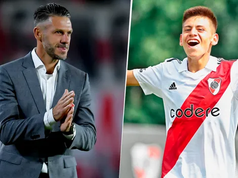 Festeja todo River: Echeverri reveló que lo llamó Demichelis y le dio la mejor noticia
