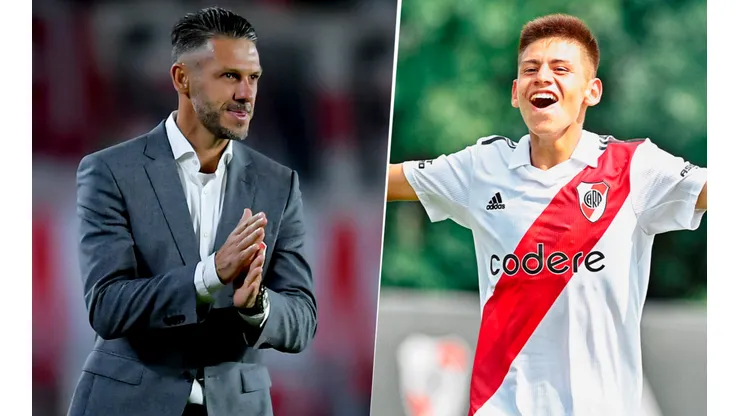 Festeja todo River: Echeverri reveló que lo llamó Demichelis y le dio la mejor noticia