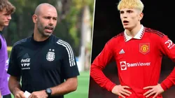 Javier Mascherano no obtuvo la mejor respuesta de parte del Manchester United por Alejandro Garnacho.