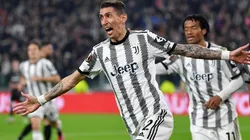 Di María celebrando un gol en Juventus.