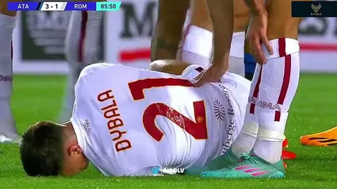 Así quedó Paulo Dybala.