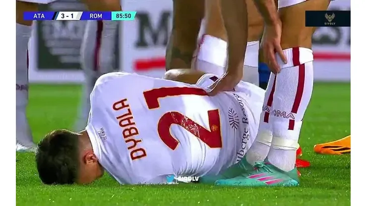 Así quedó Paulo Dybala.