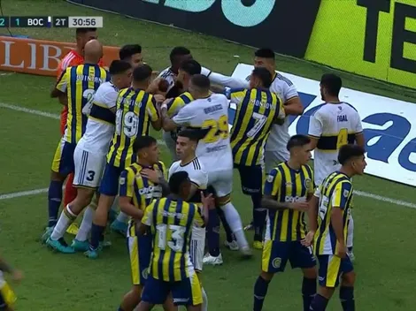 VIDEO | Volaron piñas: descontrol entre los jugadores de Central y Boca