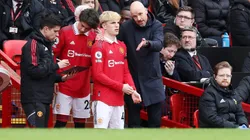 Alejandro Garnacho, a poco de volver a jugar en los "Red Devils".