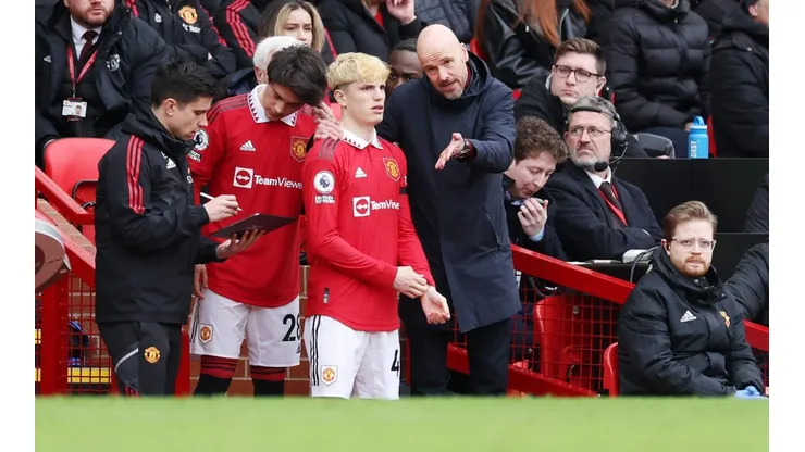 Alejandro Garnacho, a poco de volver a jugar en los "Red Devils".