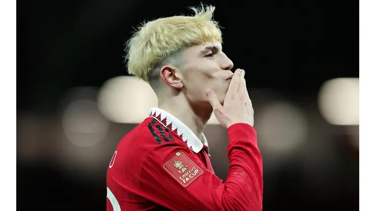Alejandro Garnacho, con un pie y medio afuera del Mundial Sub-20.