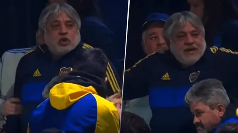 "Andá a jugar si es fácil": filmaron al papá de Riquelme discutiendo en La Bombonera