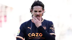 Cavani sufre por el delicado momento de Valencia.