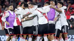 El festejo de los jugadores de River.