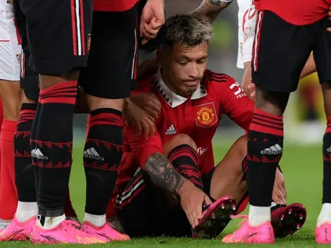 El entrenador de Manchester United se refirió a la lesión de Lisandro Martínez