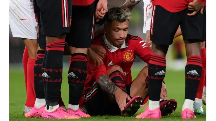El entrenador de Manchester United se refirió a la lesión de Lisandro Martínez