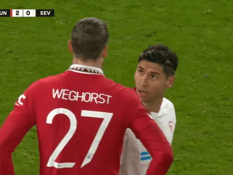 VIDEO | Cruce picante: Montiel se enojó y encaró al "bobo" de Weghorst