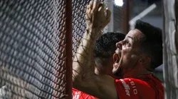 El festejo alocado de los jugadores de Instituto.