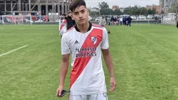 Ian Subiabre con los colores de River.