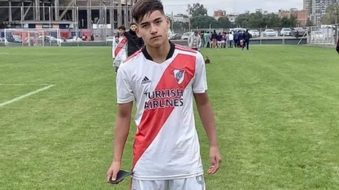 Ian Subiabre con los colores de River.