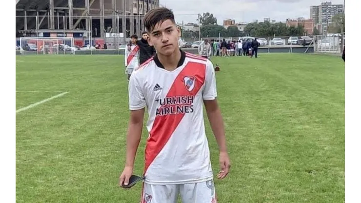 Ian Subiabre con los colores de River.