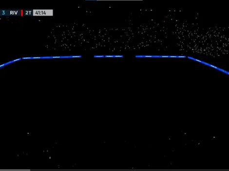 VIDEO | El apagón que sorprendió a todos en medio de la goleada de River a Huracán