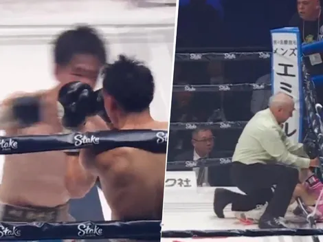 ¡Lo sacó del ring! Brutal nocaut en Japón