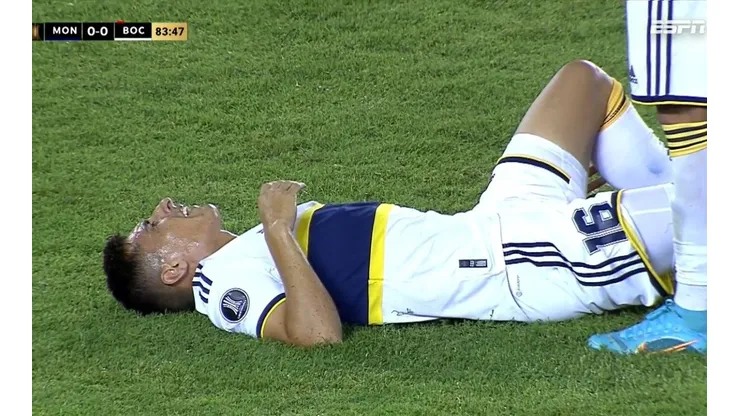 ¡No lo pueden creer! Merentiel se lesionó a los 8 minutos de haber ingresado en Boca