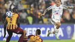 El guiño de Juanfer durante el partido de River en medio de su conflictiva situación con Junior