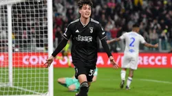 Matías Soulé festejando un gol en Juventus.