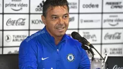 La imagen trucada que generó el usuario de Twitter @brunodavid6_ para pedir a Gallardo para el Chelsea.