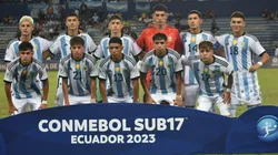 Argentina, con puntaje perfecto en el Sudamericano Sub-17.