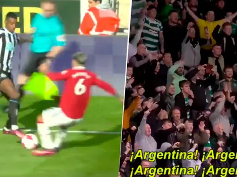 VIDEO | Y en un 2 de abril: en Inglaterra cantaron por Argentina gracias a Lisandro Martínez y Alexandro Bernabéi