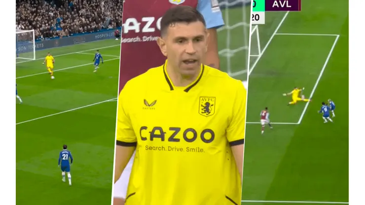 VIDEO | Dibu Martínez: de un casi blooper a un tremendo atajadón a Mudryk