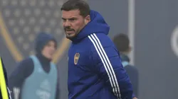 Mariano Herrón, el DT interino de Boca.