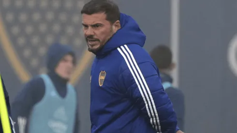 Mariano Herrón, el DT interino de Boca.